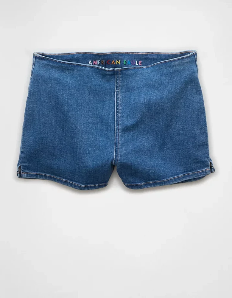 Microshort en denim Next Level fierté AE
