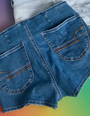 Microshort en denim Next Level fierté AE
