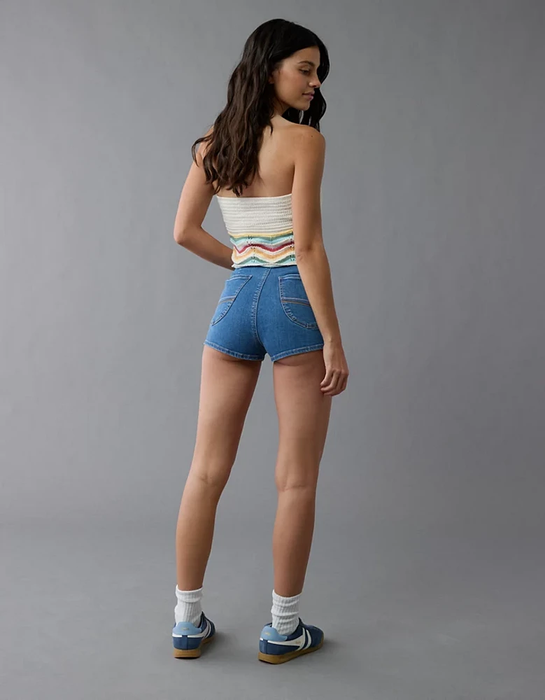 Microshort en denim Next Level fierté AE