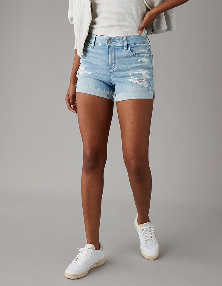 Short mi-long en denim déchiré Next Level AE