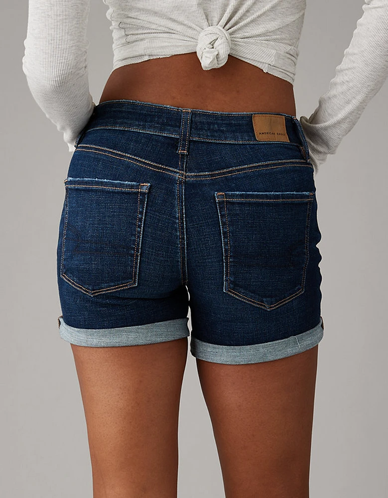 Short mi-long en denim à taille basse Next Level AE