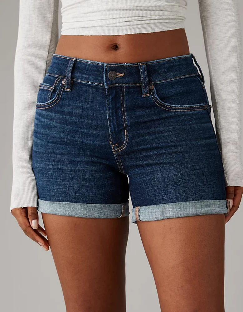 Short mi-long en denim à taille basse Next Level AE