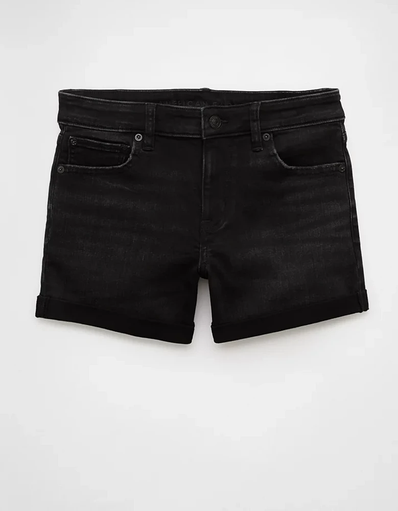 AE Next Level Low-Rise Denim Midi Short