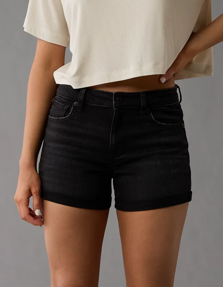 AE Next Level Low-Rise Denim Midi Short