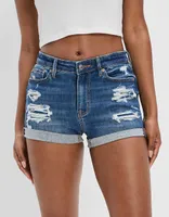 AE Next Level High-Waisted V-Rise Denim Short Short