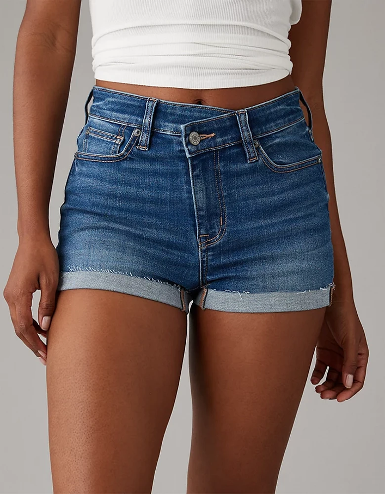 Short court en denim à taille haute Next Level AE