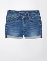 Short court en denim à taille haute Next Level AE