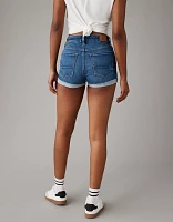 Short court en denim à taille haute Next Level AE