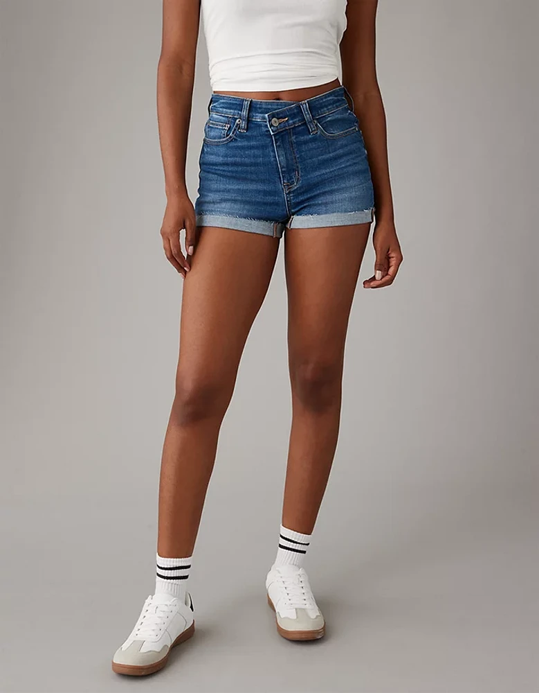 Short court en denim à taille haute Next Level AE