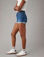 Short court en denim à taille haute Next Level AE