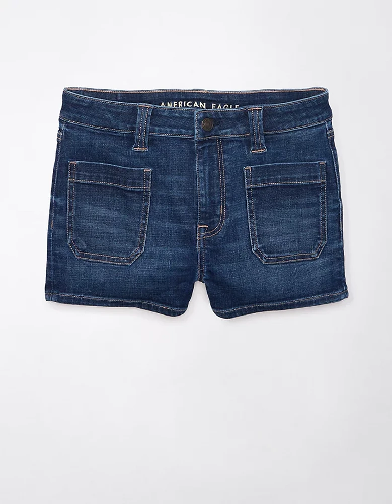 Short court en denim à taille haute Next Level AE