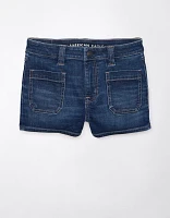 Short court en denim à taille haute Next Level AE