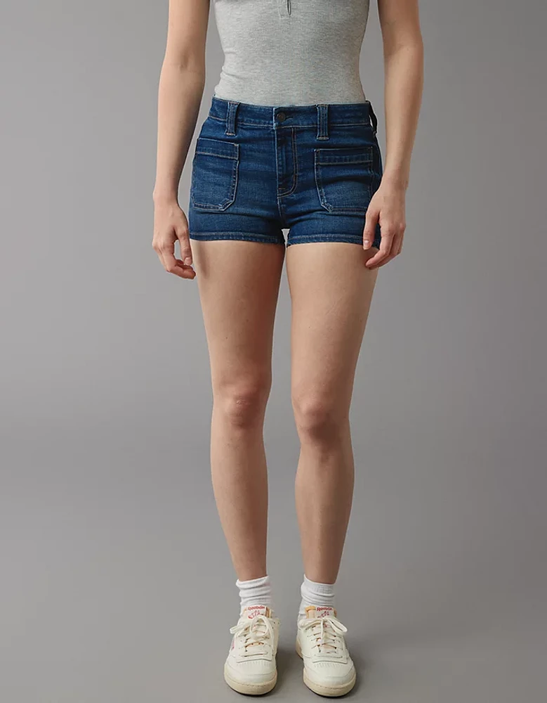 Short court en denim à taille haute Next Level AE