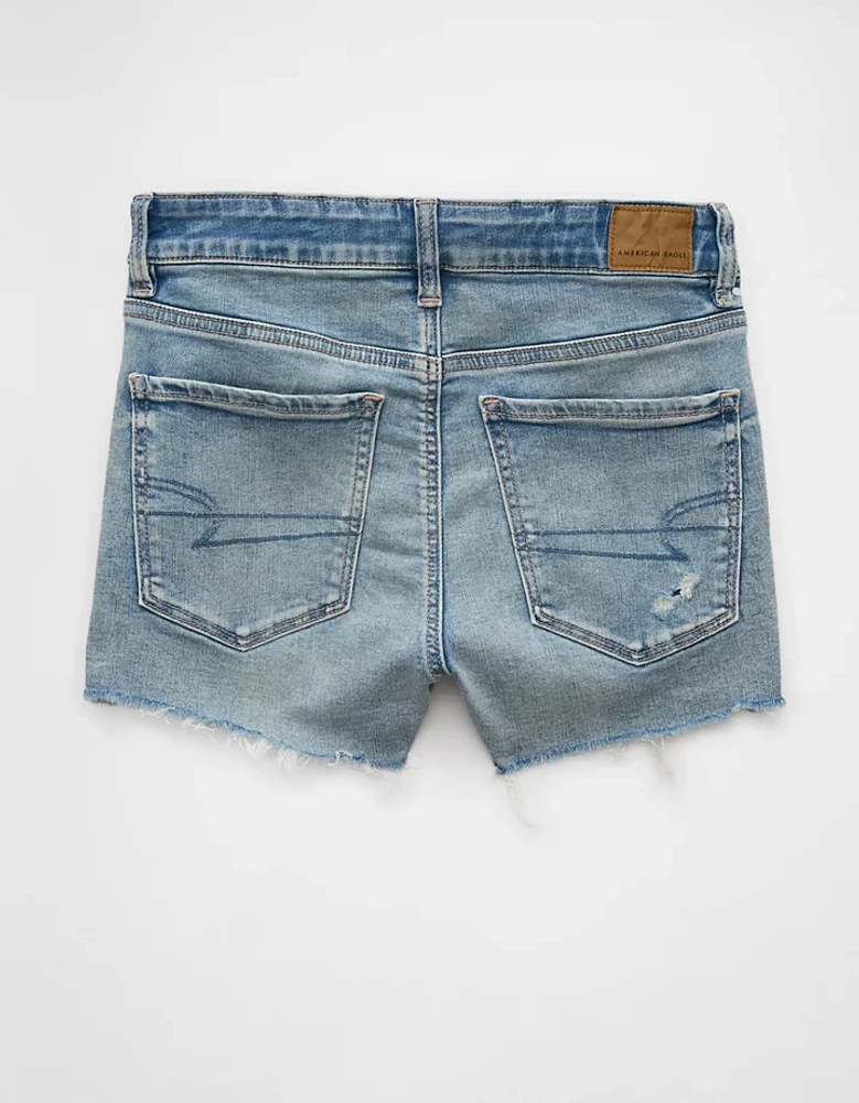 AE Next Level Ripped High-Waisted Denim Short