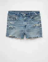 AE Next Level Ripped High-Waisted Denim Short