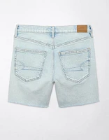 Short décontracté à taille très haute de 6 po en denim extensible et rigide AE