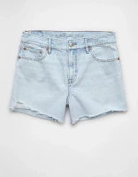 AE Strigid Ripped Super High-Waisted Relaxed Denim Short