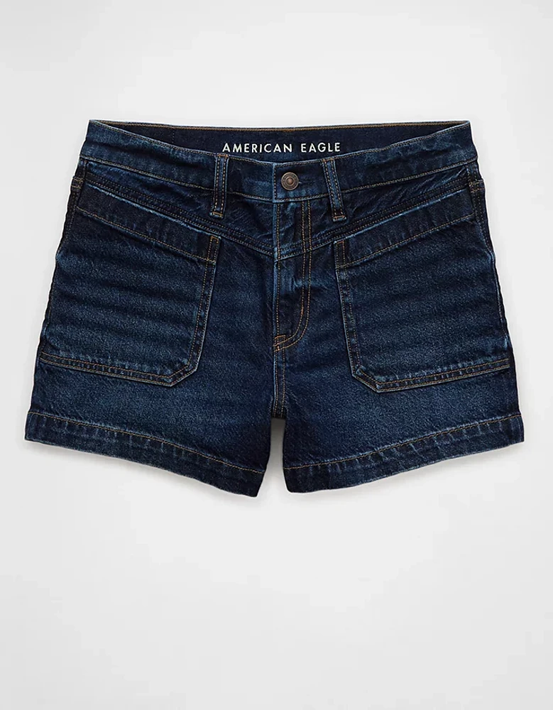 AE Strigid Super High-Waisted Relaxed Denim Short