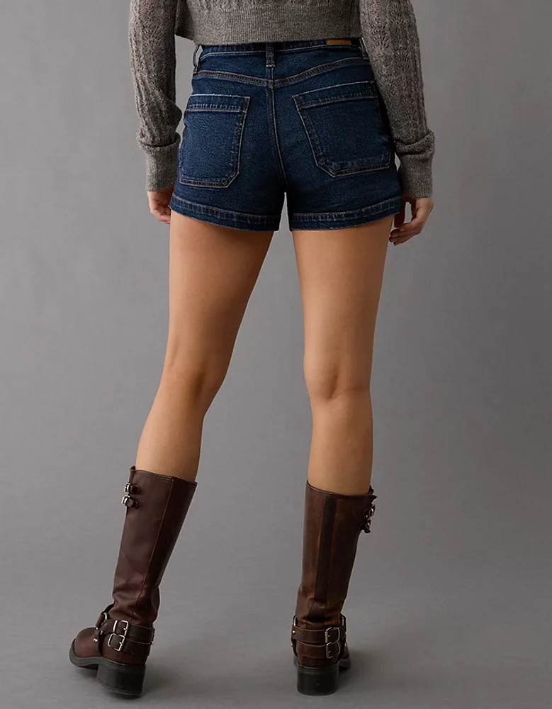 AE Strigid Super High-Waisted Relaxed Denim Short