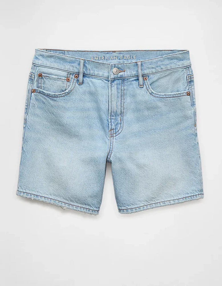 AE Strigid Super High-Waisted 6" Relaxed Denim Short