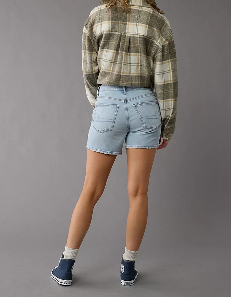 AE Strigid Super High-Waisted 6" Relaxed Denim Short