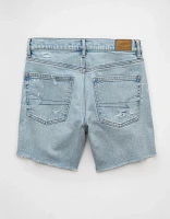 AE 6" Strigid Ripped Super High-Waisted Relaxed Denim Short