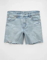 AE 6" Strigid Ripped Super High-Waisted Relaxed Denim Short