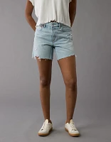 AE 6" Strigid Ripped Super High-Waisted Relaxed Denim Short