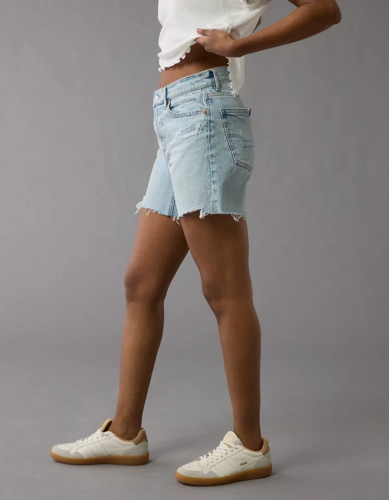 AE 6" Strigid Ripped Super High-Waisted Relaxed Denim Short