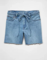 Short décontracté à taille très haute en denim extensible et rigide de 6 po AE