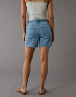 Short décontracté à taille très haute en denim extensible et rigide de 6 po AE
