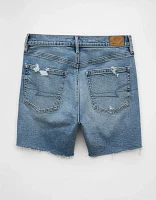 Short décontracté déchiré à taille très haute en denim extensible et rigide de 6 po AE