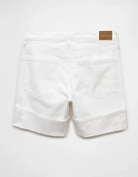 Short décontracté à taille très haute en denim extensible et rigide de 6 po AE