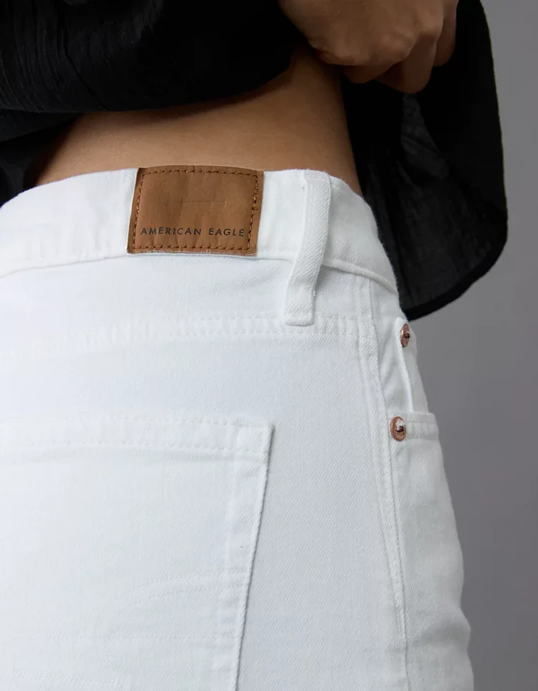 Short décontracté à taille très haute en denim extensible et rigide de 6 po AE