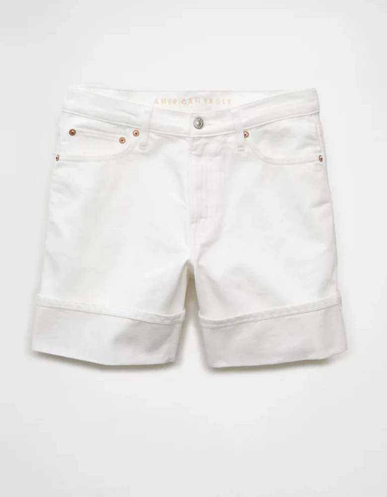 Short décontracté à taille très haute en denim extensible et rigide de 6 po AE