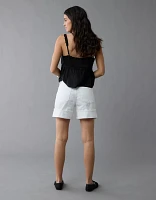 Short décontracté à taille très haute en denim extensible et rigide de 6 po AE