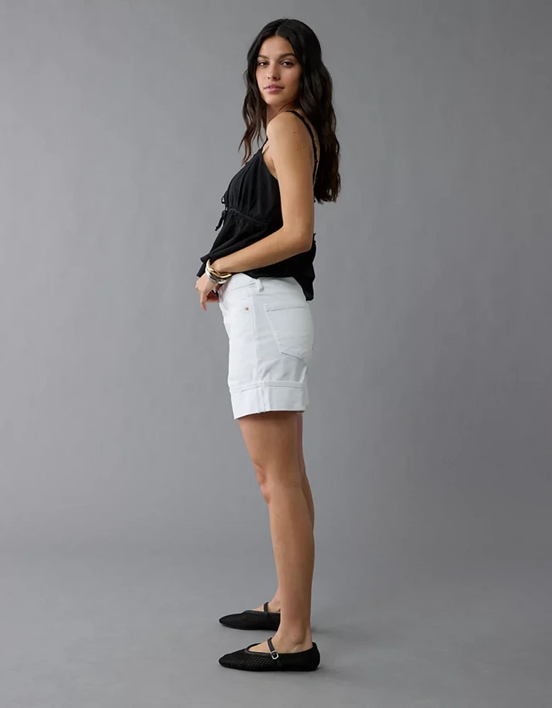 Short décontracté à taille très haute en denim extensible et rigide de 6 po AE