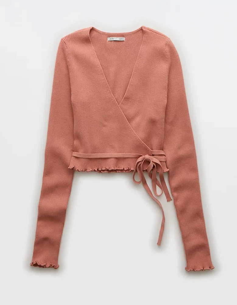 AE Cropped Wrap Cardigan