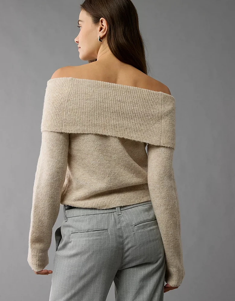 AE Whoa So Soft Off-The-Shoulder Sweater