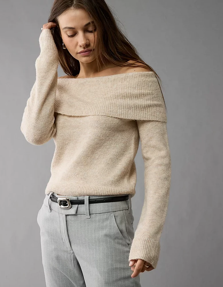 AE Whoa So Soft Off-The-Shoulder Sweater