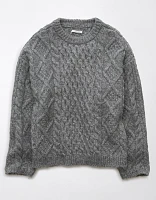 AE Oversized Cable Knit Sweater