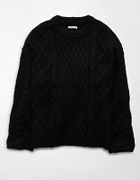 AE Oversized Cable Knit Sweater