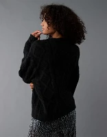 AE Oversized Cable Knit Sweater