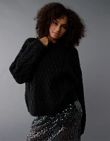 AE Oversized Cable Knit Sweater