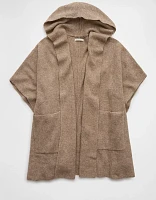 AE Whoa So Soft Hooded Sweater Poncho