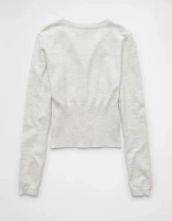 Cardigan ajusté à col rond AE