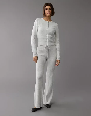 AE Fitted Crew Neck Cardigan