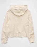 AE Cropped Cotton Hoodie