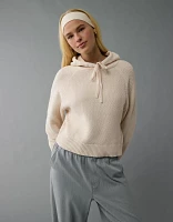 AE Cropped Cotton Hoodie