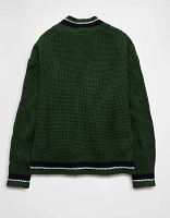 AE Tipped Button-Up Cardigan